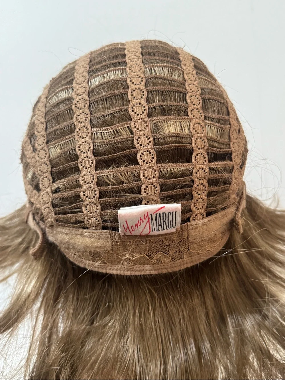 Henry Margu Short Layered Brown Highlighted Wig with Bangs Made in Japan